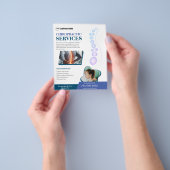 Aangepaste flyer voor chiropractorservices (Hand)