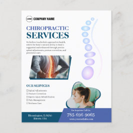 Aangepaste flyer voor chiropractorservices