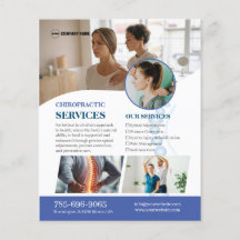 Aangepaste flyer voor chiropractorservices