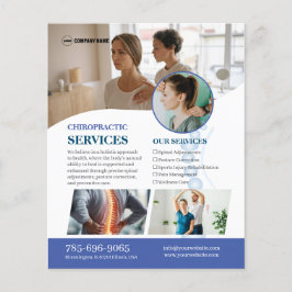 Aangepaste flyer voor chiropractorservices