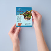 Aangepaste flyer voor dakbedekkingsservices (Hand)