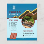 Aangepaste flyer voor dakbedekkingsservices (Voorkant)