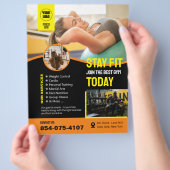 Aangepaste flyer voor Gym Services (Hand)