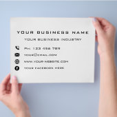 Aangepaste Flyer voor het Promoten van uw Bedrijf (Hand)