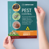 Aangepaste flyer voor ongediertebestrijding (Hand)