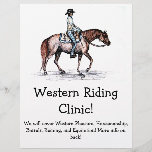 Aangepaste Flyer voor Schuur- of Paardengebeuren o (Voorkant)