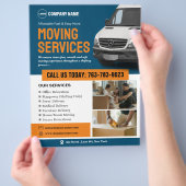 Aangepaste flyer voor services verplaatsen (Hand)