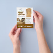 Aangepaste flyer voor services verplaatsen (Hand)