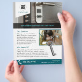 Aangepaste flyer voor slotenmakersdiensten (Hand)