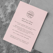 Aangepaste Flyer | Vrouwelijk Zakelijk Logo Roze F