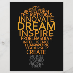 Aangepaste flyers voor Inspirerend lamp