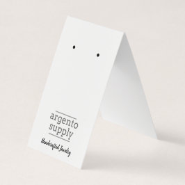 Aangepaste 'Fold-over'-oorskaart, Logo onderaan Visitekaartje