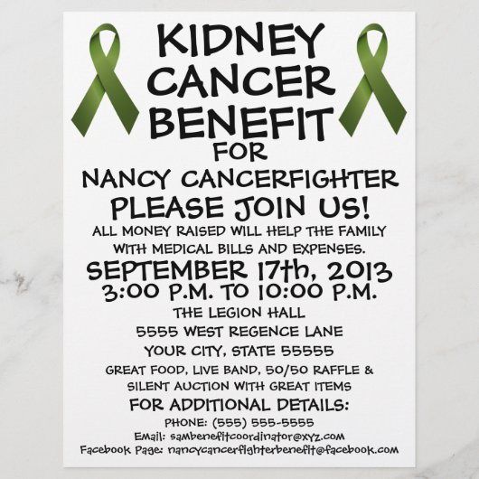 Aangepaste folder voor nierkanker voordeel (Achterkant)