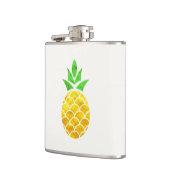 Aangepaste Folie Gold Geometric Pineappel. Heupfles (Links)