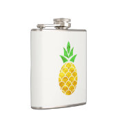 Aangepaste Folie Gold Geometric Pineappel. Heupfles (Rechts)