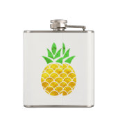 Aangepaste Folie Gold Geometric Pineappel. Heupfles (Achterkant)