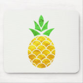 Aangepaste Folie Gold Geometric Pineappel. Muismat (Voorkant)
