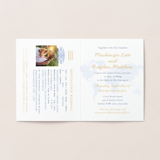 Aangepaste Folie voor uitnodiging tot weddenschapp (Binnen)