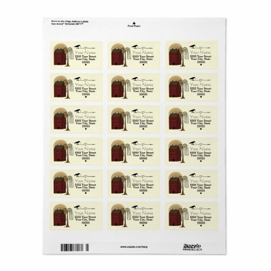 Aangepaste Folk Art Adresetiketten Etiket (Full Sheet)