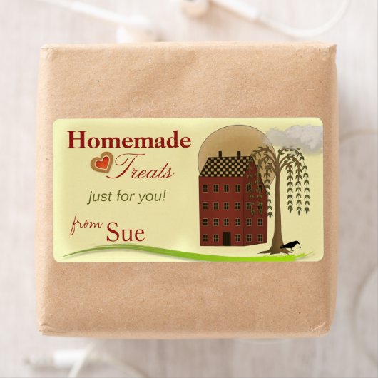 Aangepaste Folk Art Treat Labels (Insitu)