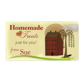 Aangepaste Folk Art Treat Labels (Voorkant)