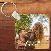 Aangepaste fona, liefde, gepersonaliseerd paar sleutelhanger (Voorkant)