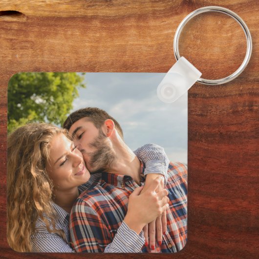 Aangepaste fona, liefde, gepersonaliseerd paar sleutelhanger (Achterkant)