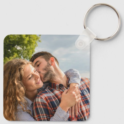 Aangepaste fona, liefde, gepersonaliseerd paar sleutelhanger (Achterkant)