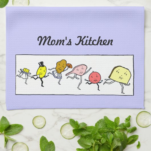 Aangepaste  Food Art Keukenhanddoek (Gevouwen)