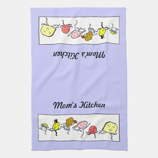 Aangepaste  Food Art Keukenhanddoek (Verticaal)