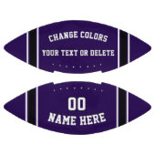 Aangepaste Football-bal in uw kleuren en tekst American Football (Panelen)