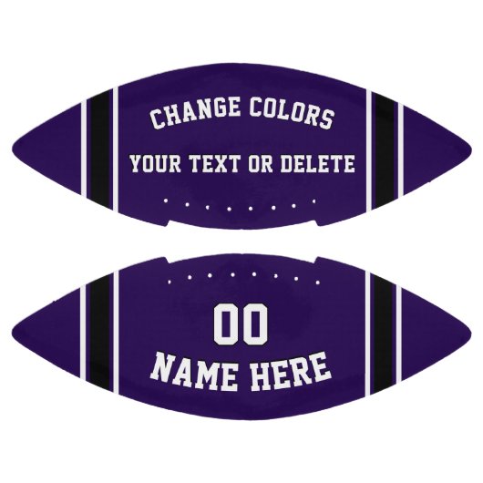 Aangepaste Football-bal in uw kleuren en tekst American Football (Panelen)