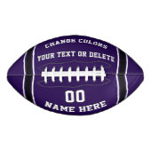 Aangepaste Football-bal in uw kleuren en tekst American Football (Voorkant)
