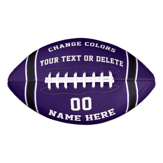 Aangepaste Football-bal in uw kleuren en tekst American Football (Voorkant)