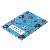 Aangepaste Football Balls Sports Notitieboek (Linkerzijde)