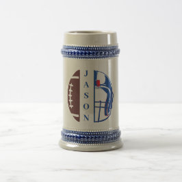Aangepaste Football Beer Stein Bierpul