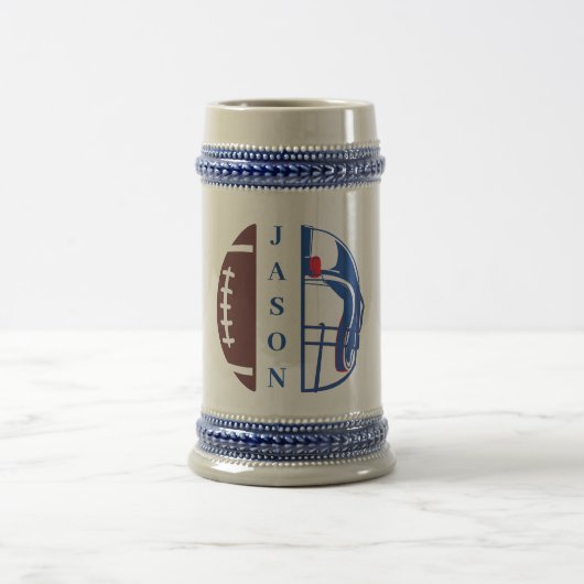 Aangepaste Football Beer Stein Bierpul (Center)