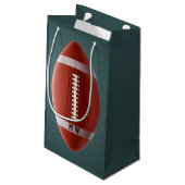 Aangepaste Football cadeau tas voor monogram Klein Cadeauzakje (Achterkant Gekanteld)