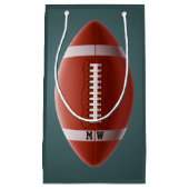 Aangepaste Football cadeau tas voor monogram Klein Cadeauzakje (Voorkant)