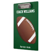 Aangepaste Football Coach-cadeaunaam, teamnaam Klembord (Links)