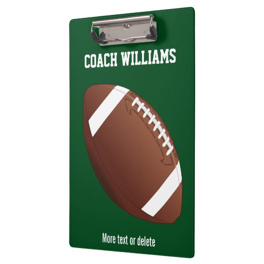 Aangepaste Football Coach-cadeaunaam, teamnaam Klembord (Links)