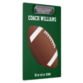 Aangepaste Football Coach-cadeaunaam, teamnaam Klembord (Rechts)