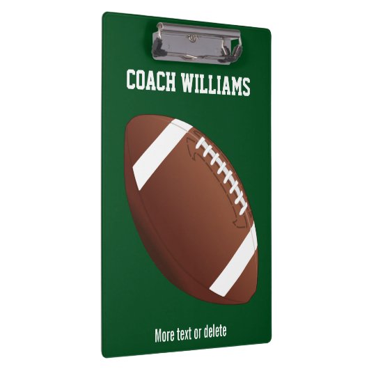 Aangepaste Football Coach-cadeaunaam, teamnaam Klembord (Rechts)