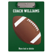 Aangepaste Football Coach-cadeaunaam, teamnaam Klembord (Voorkant)