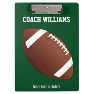 Aangepaste Football Coach-cadeaunaam, teamnaam Klembord