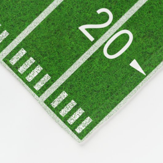 Aangepaste Football Fleece Blanket, Jouw tekst (Hoek)
