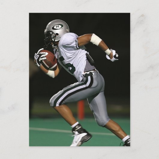 Aangepaste Football fotopoorten Briefkaart (Voorkant)