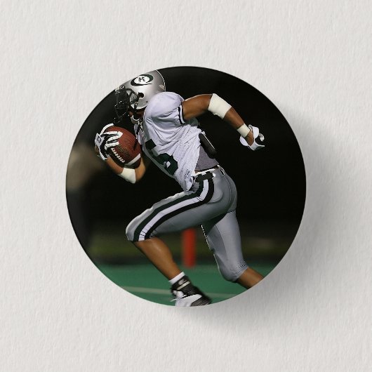 Aangepaste Football fotopoorten Ronde Button 3,2 Cm (Voorkant)