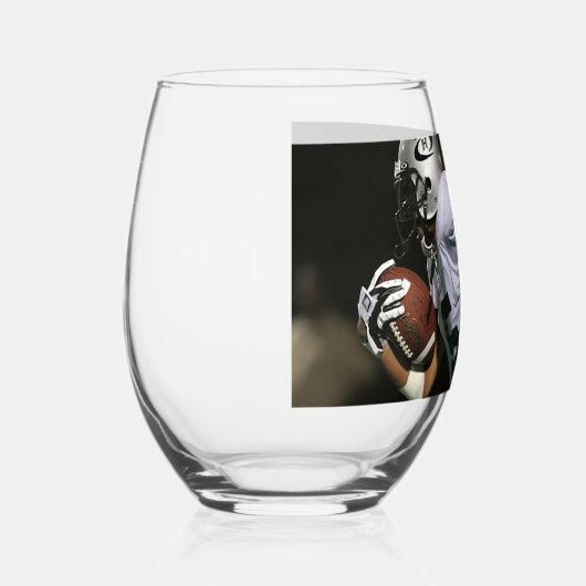 Aangepaste Football fotopoorten Wijnglas Zonder Voet (Rechts)