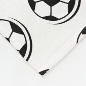 Aangepaste Football Gedrukt Afbeelding Game Lover  Fleece Deken (Hoek)